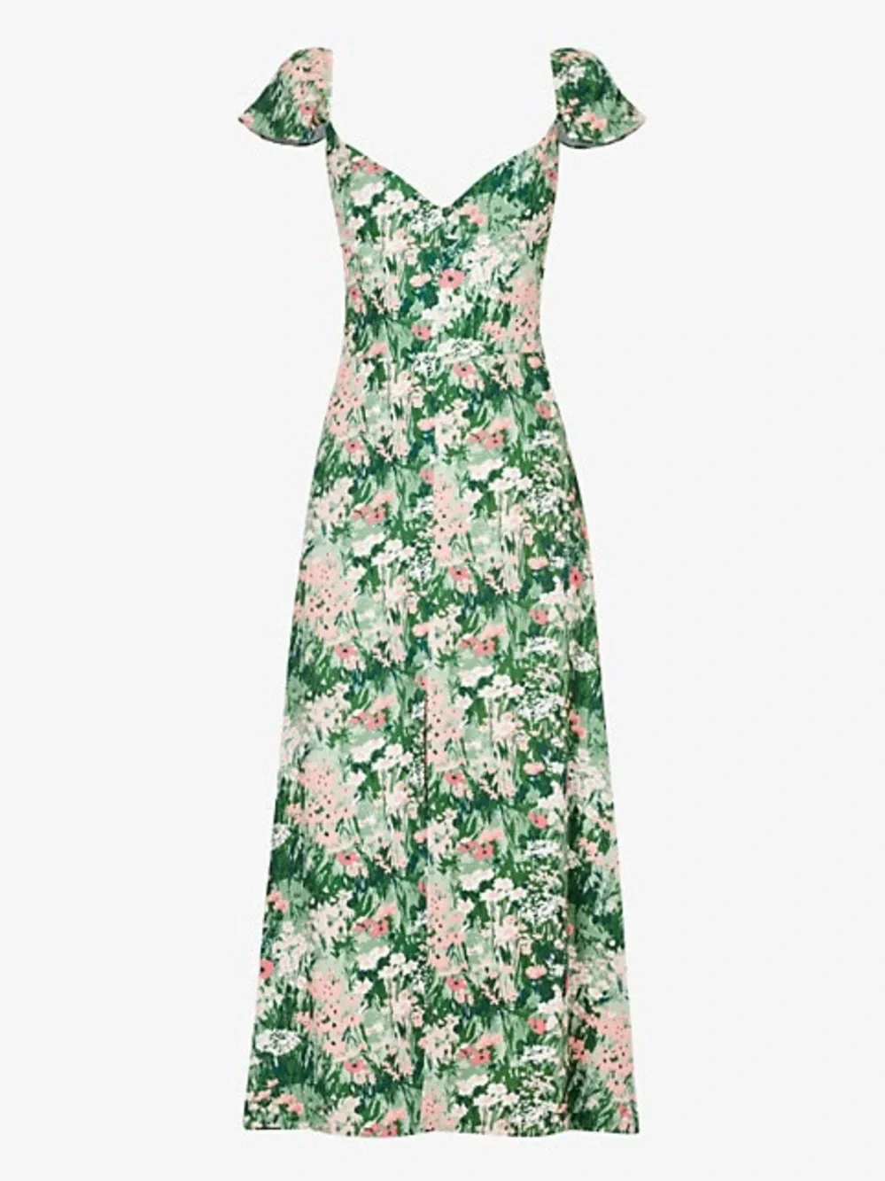 NEW Reformation Baxley Midi Dress in Bohemia Floral Sz 2 - Picture 11 of 13